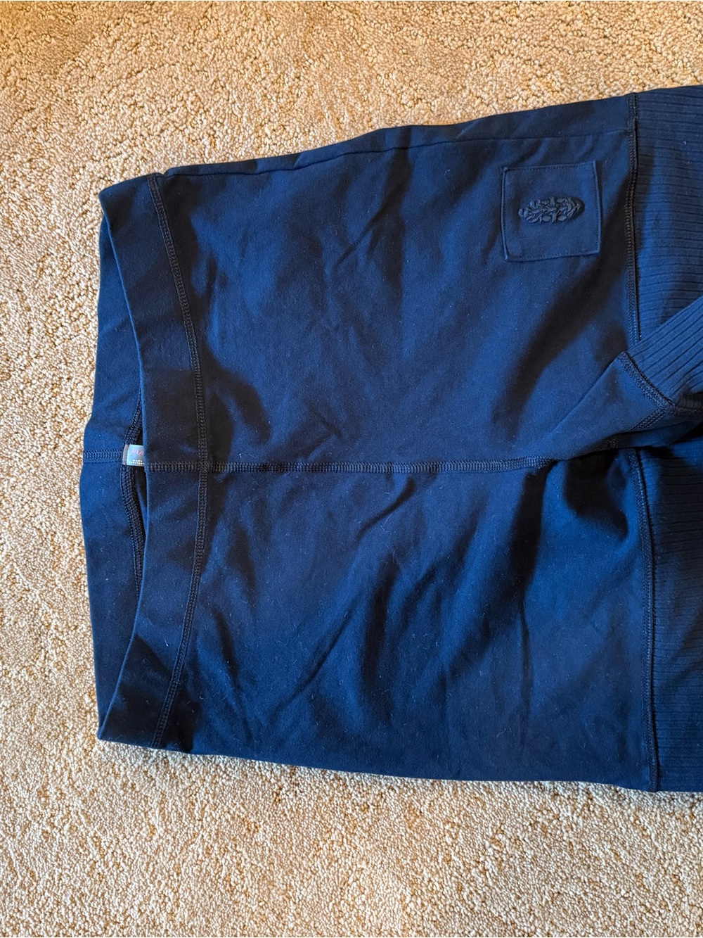 Free People Navy Biker Shorts